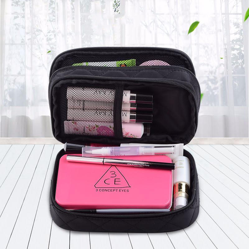 Woman Double Layer Large Cosmetic Bag - shop-olivia.com