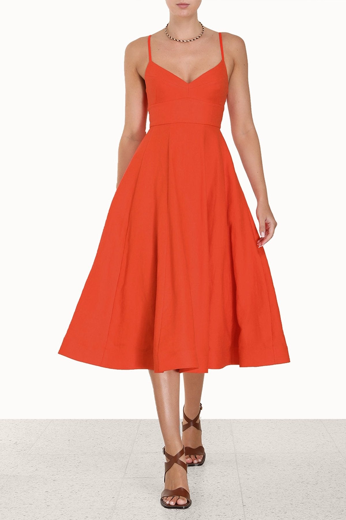 Wonderland Picnic Dress in Red - shop-olivia.com