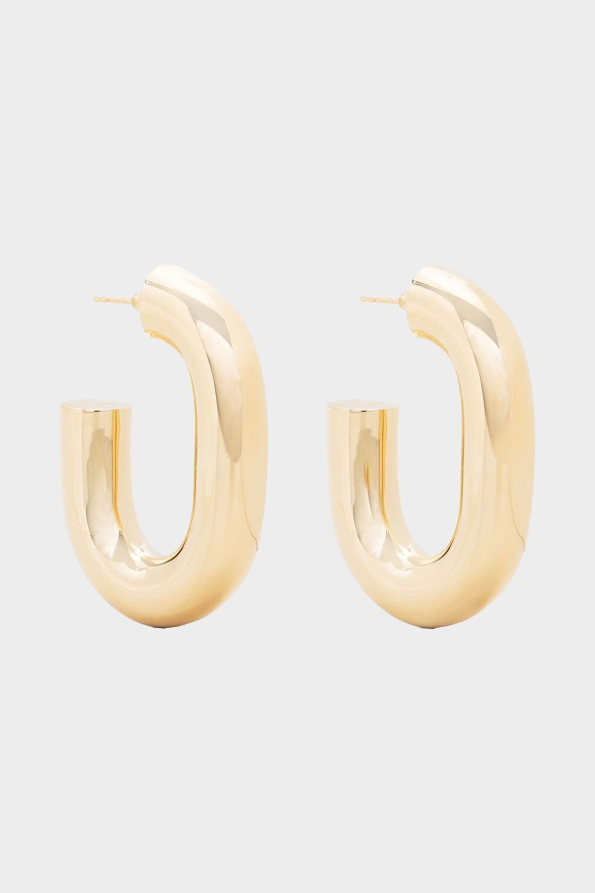 XL Hoops Link Earrings in Gold - shop-olivia.com