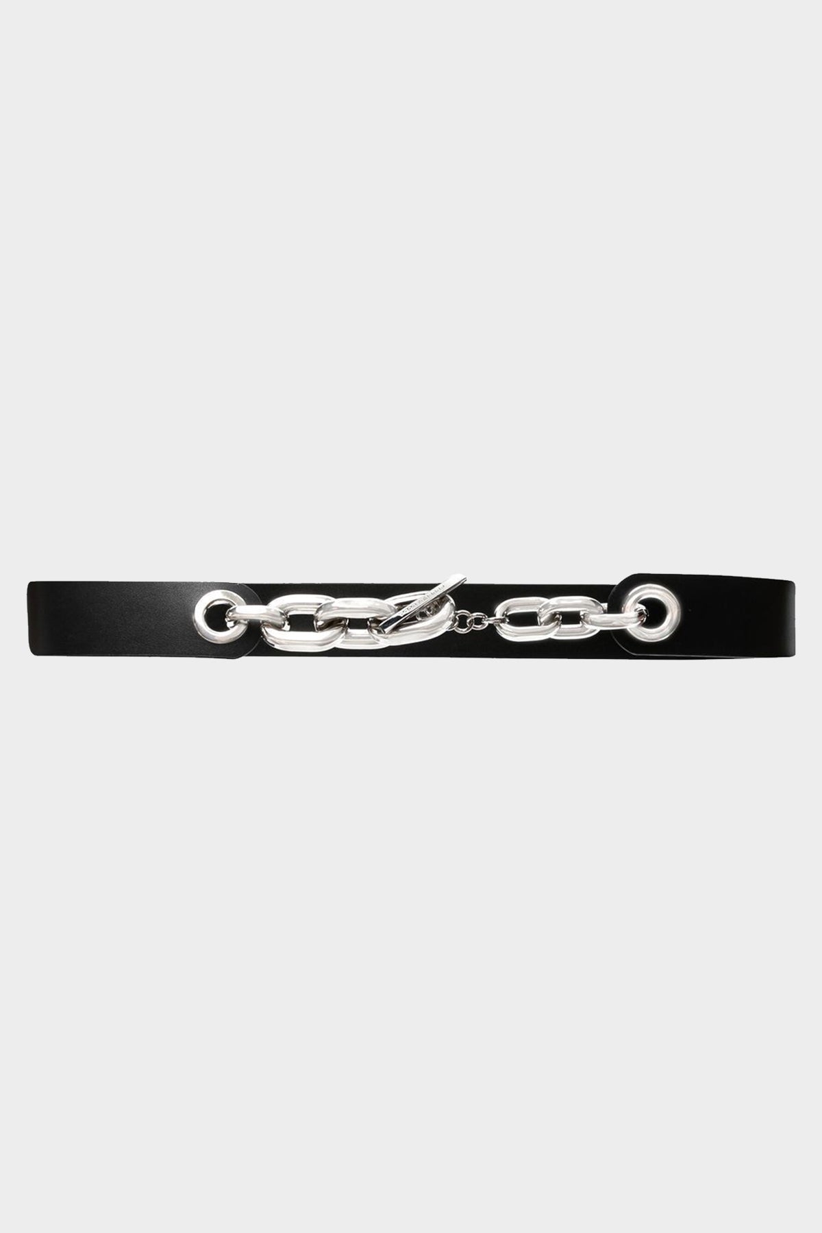 XL Link Leather Belt in Black - shop-olivia.com