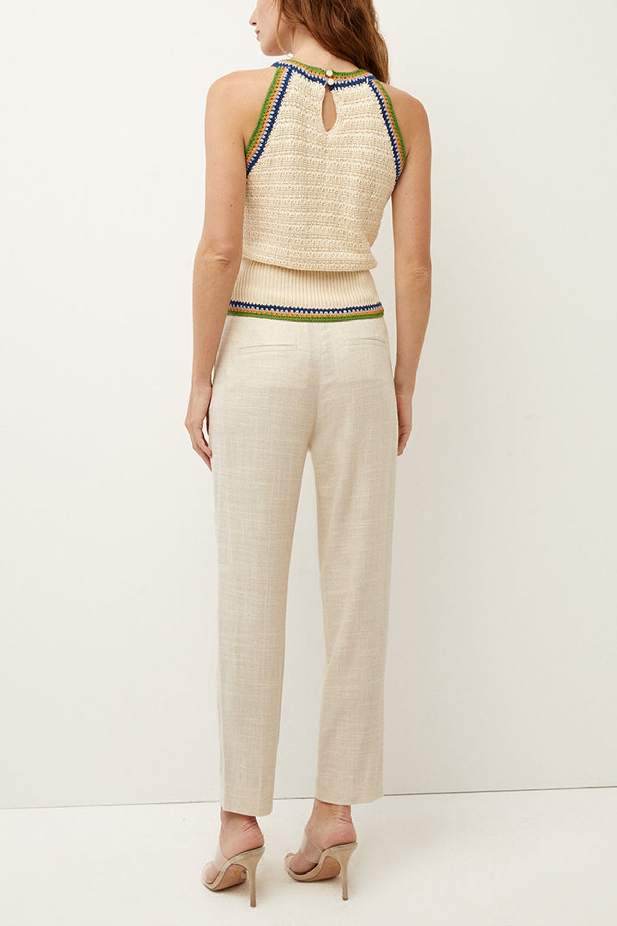 Zelly Metallic-Line Pant in Silver - shop-olivia.com